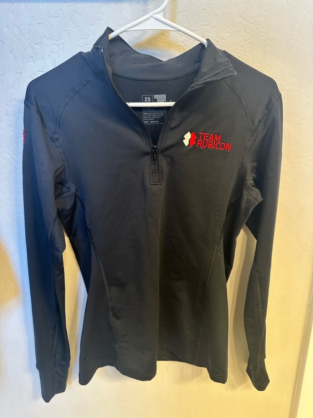 Women's Black Quarter-Zip Performance Top